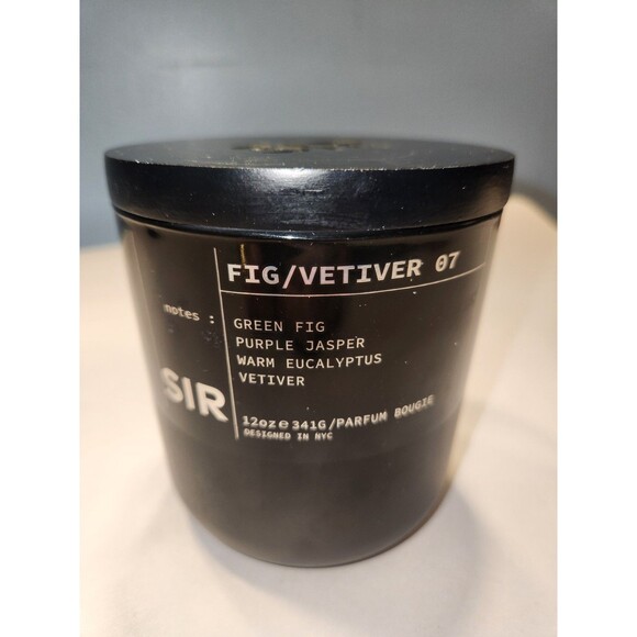 SIR Candle FIG vetiver 07 Scented Double Wick Jar Candle - Picture 1 of 13